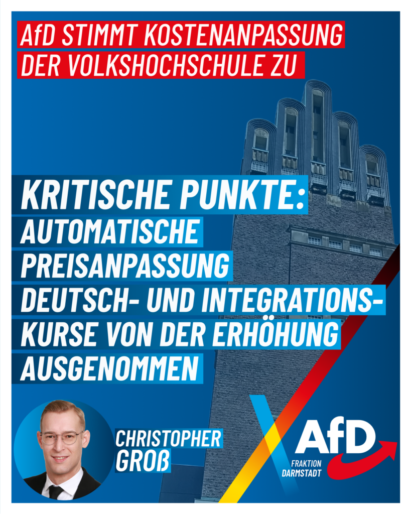 Poster Volkshochschule Preisanpassung
